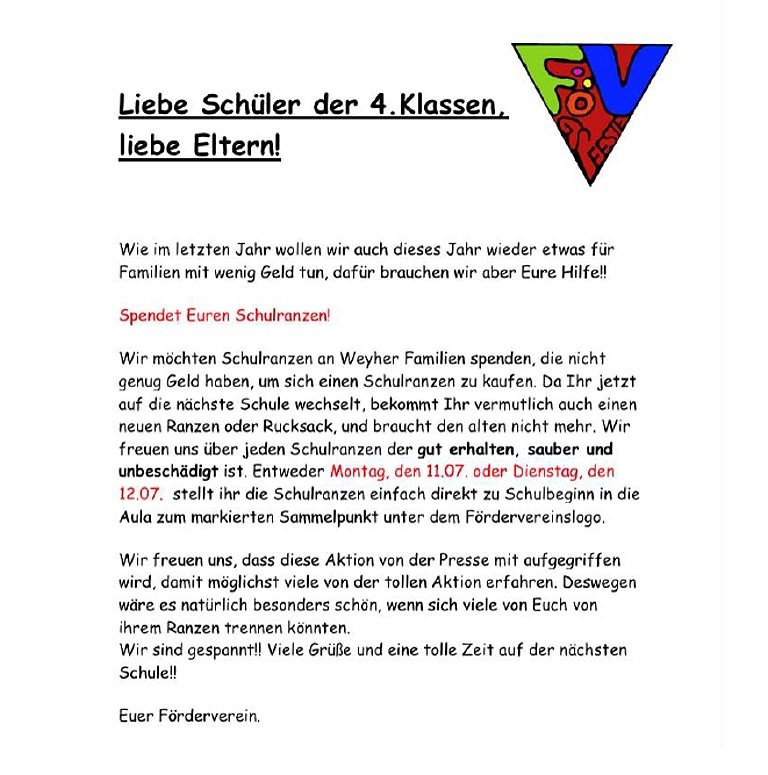 Schulranzenaktion 2022