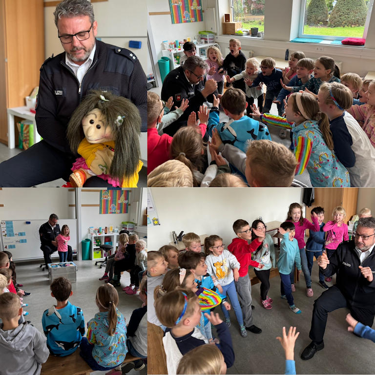 Polizei-Besuch in der Klasse 1c