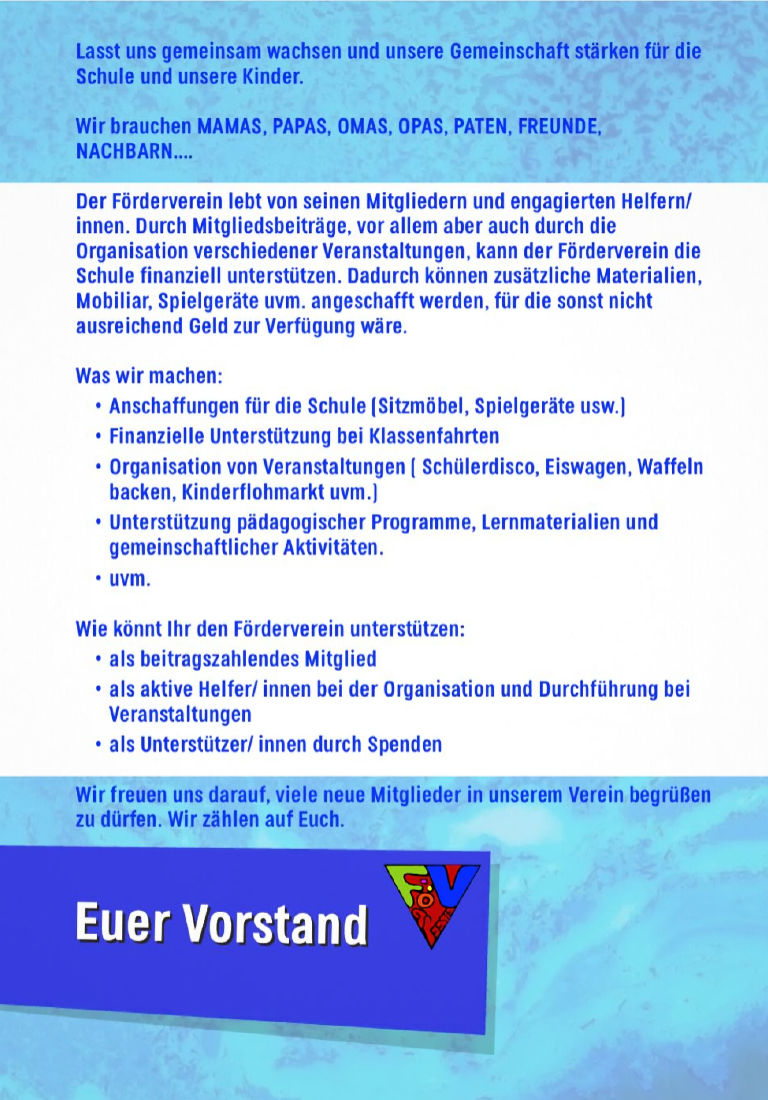 Den Förderverein unterstützen